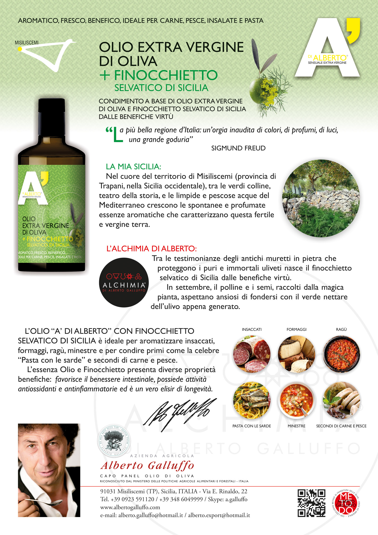 Olio Extra Vergine di Oliva + finocchietto selvatico di Sicilia - immagine 2