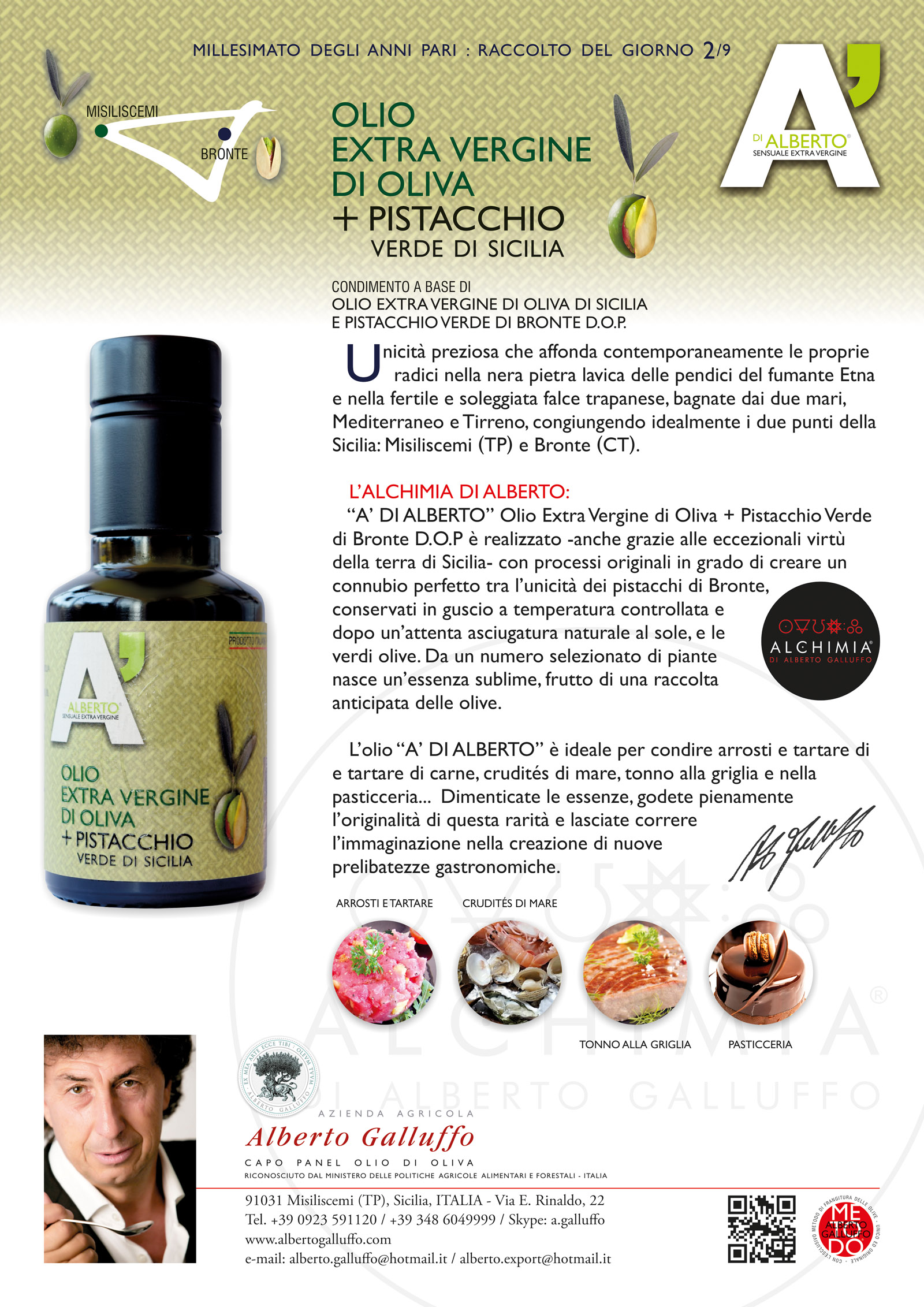 Olio Extra Vergine di Oliva + pistacchio di Sicilia - immagine 2