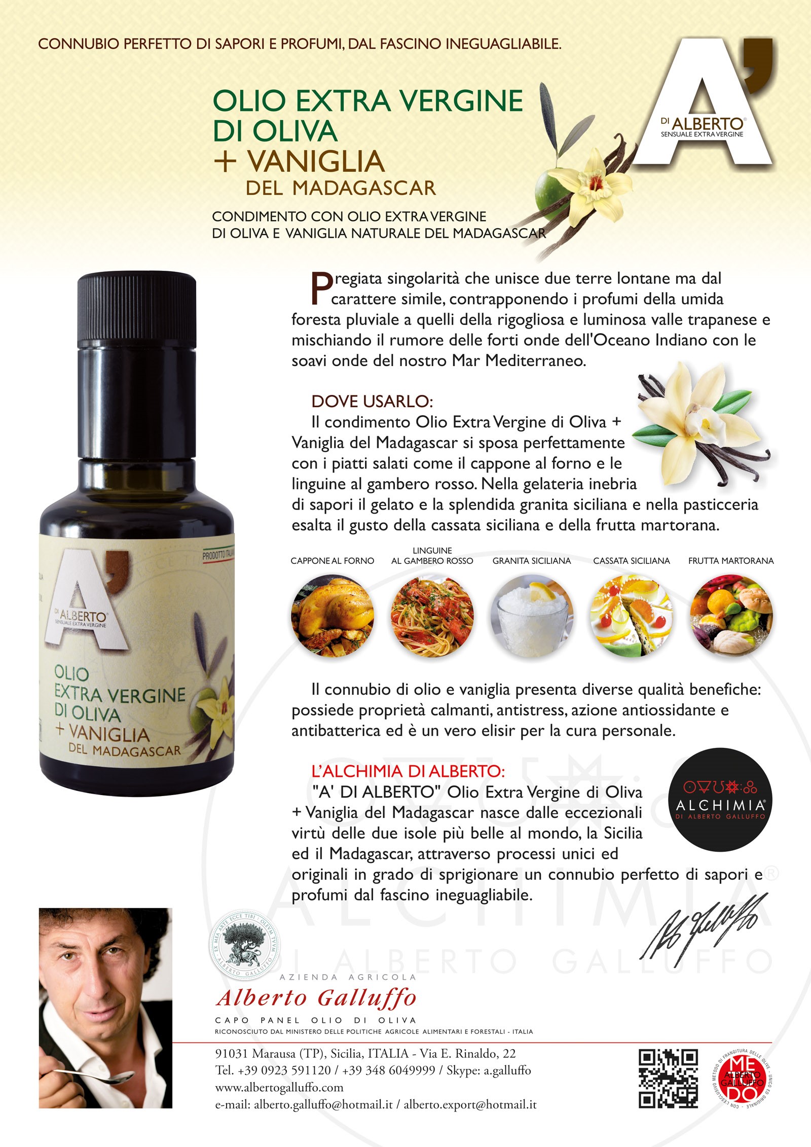 Olio Extra Vergine di Oliva + Vaniglia del Madagascar - immagine 2